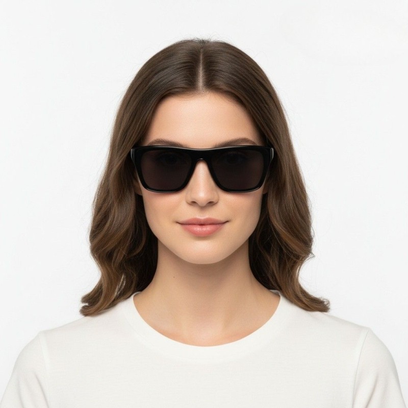 Polygon Black Sunglasses