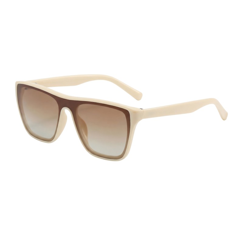Polygon Beige Sunglasses