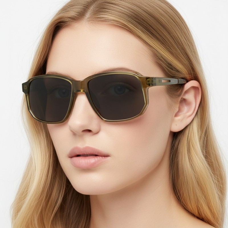 Polygon Green Sunglasses