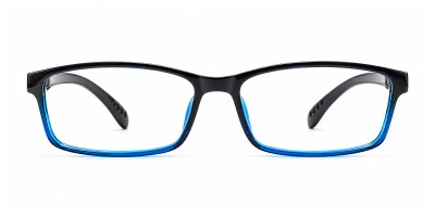 Hugo Black Blue Rectangle Prescription Glasses