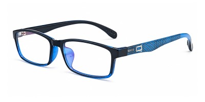 Hugo Black Blue Rectangle Prescription Glasses