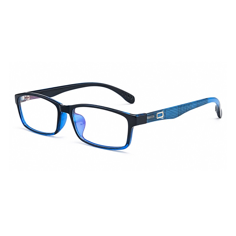 Hugo Black Blue Rectangle Prescription Glasses additional view