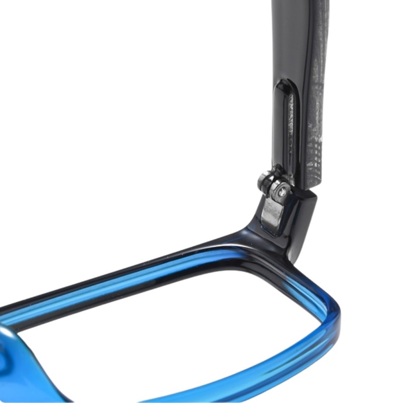 Hugo Black Blue Rectangle Prescription Glasses additional view