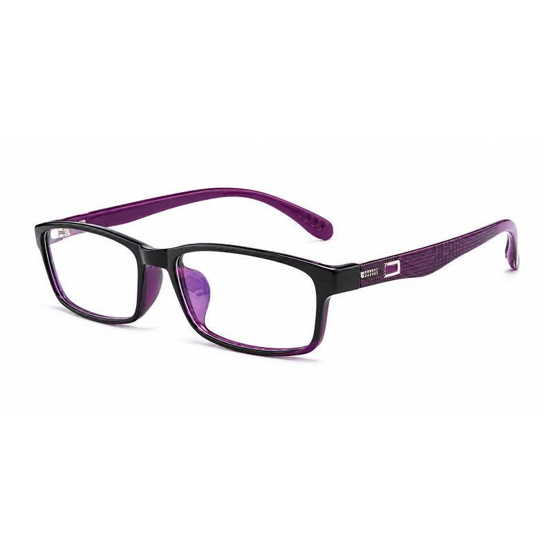 Hugo Purple Rectangle Prescription Glasses additional view