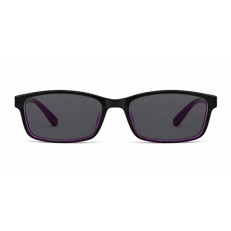 Hugo Purple Rectangle Prescription Glasses additional view