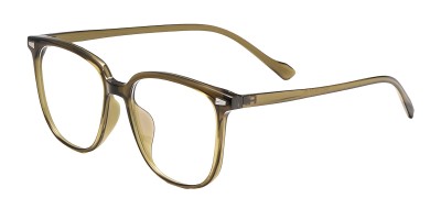 Square Green Eyeglasses