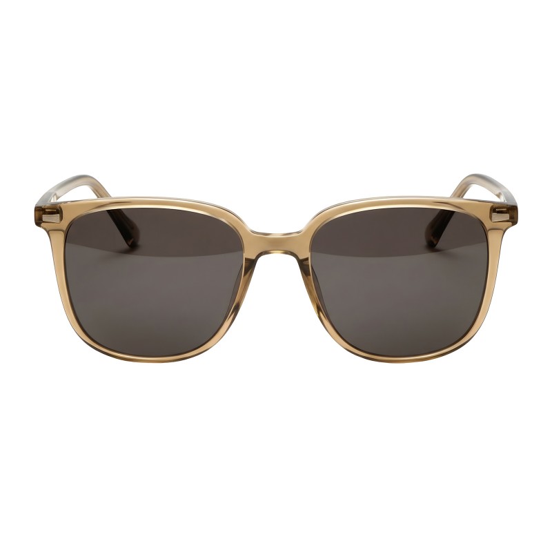 Square Light Brown Eyeglasses