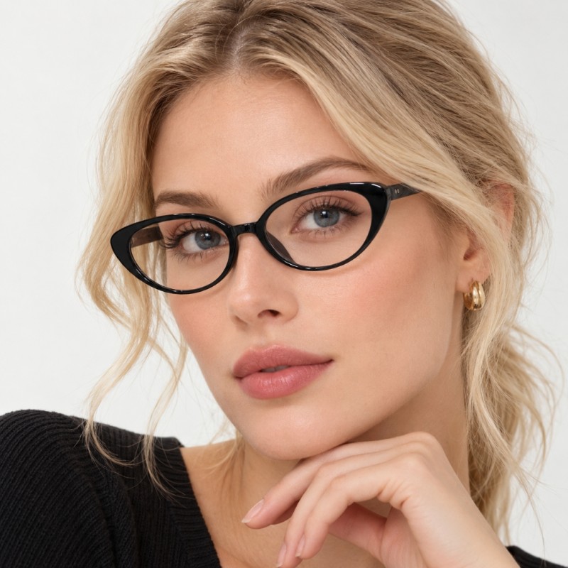 Carmen Black Cat Eye Prescription Glasses additional view