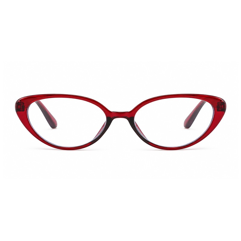 Carmen Burgundy Cat Eye Prescription Glasses
