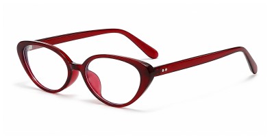 Carmen Burgundy Cat Eye Prescription Glasses