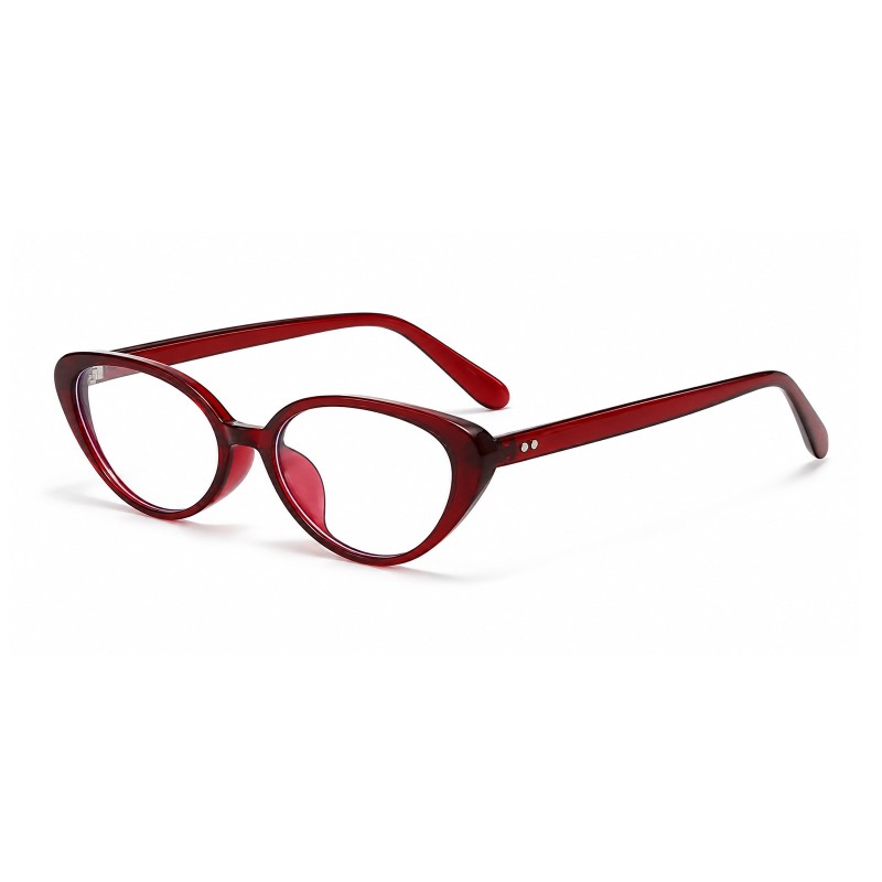 Carmen Burgundy Cat Eye Prescription Glasses additional view