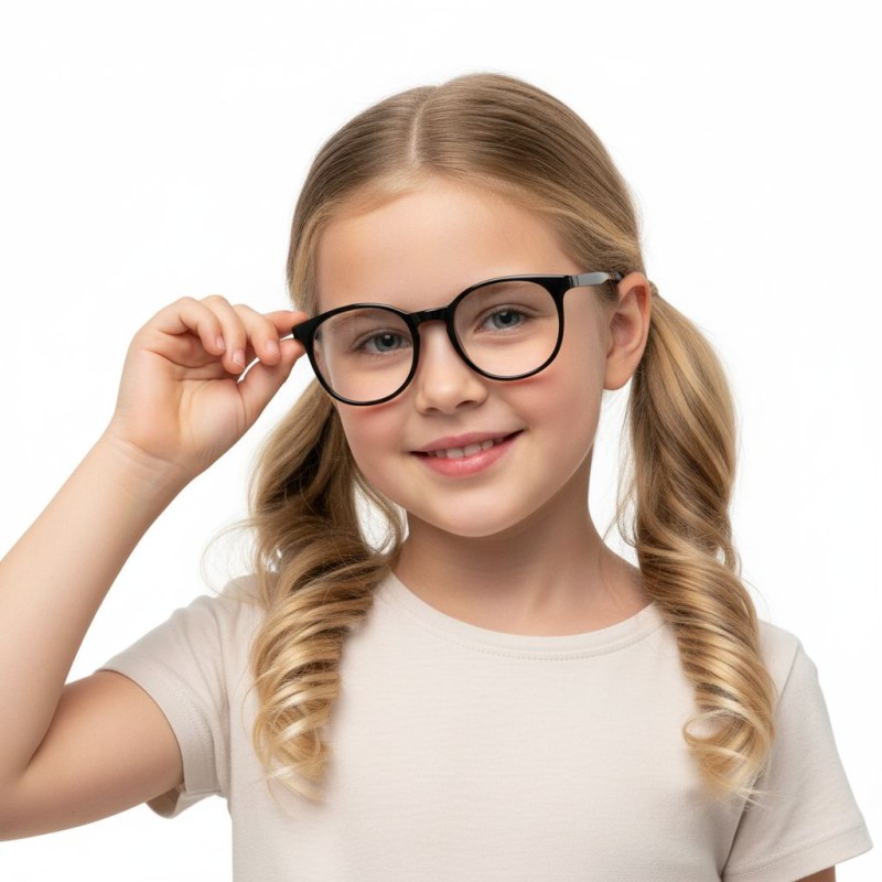 Round Black Eyeglasses