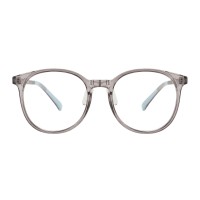 Round Gray Eyeglasses