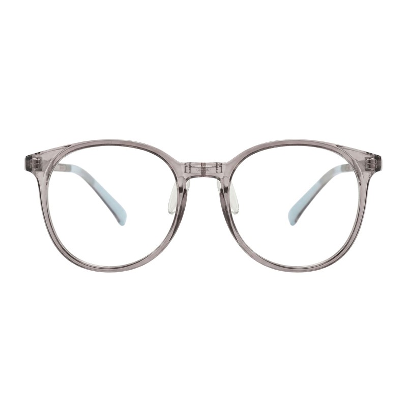 Round Gray Eyeglasses