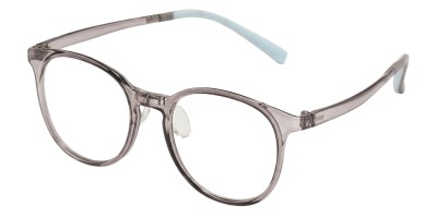 Round Gray Eyeglasses