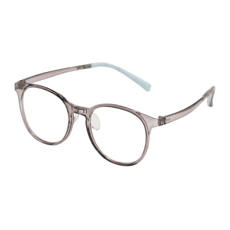 Round Gray Eyeglasses