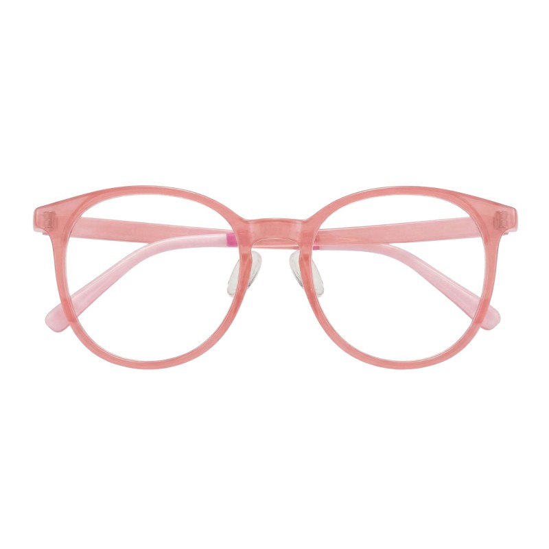 Round Pink Eyeglasses