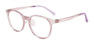 Round Purple Eyeglasses