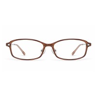 Avery - Rectangle Brown Eyeglasses