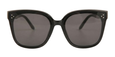 Midnight Black Square Sunglasses
