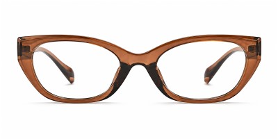 Thea Brown Cat Eye Prescription Glasses