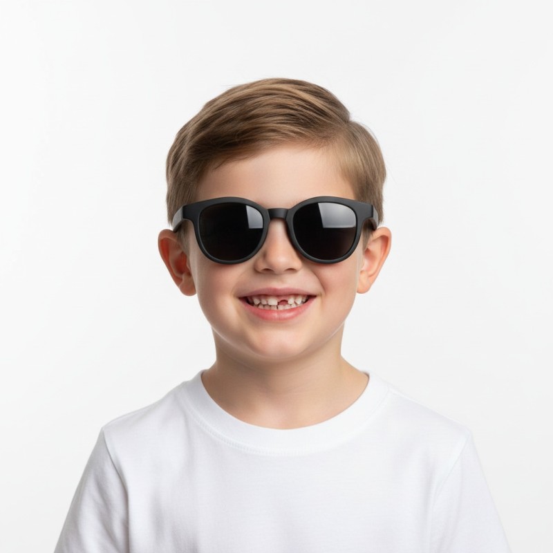 Round Black Sunglasses