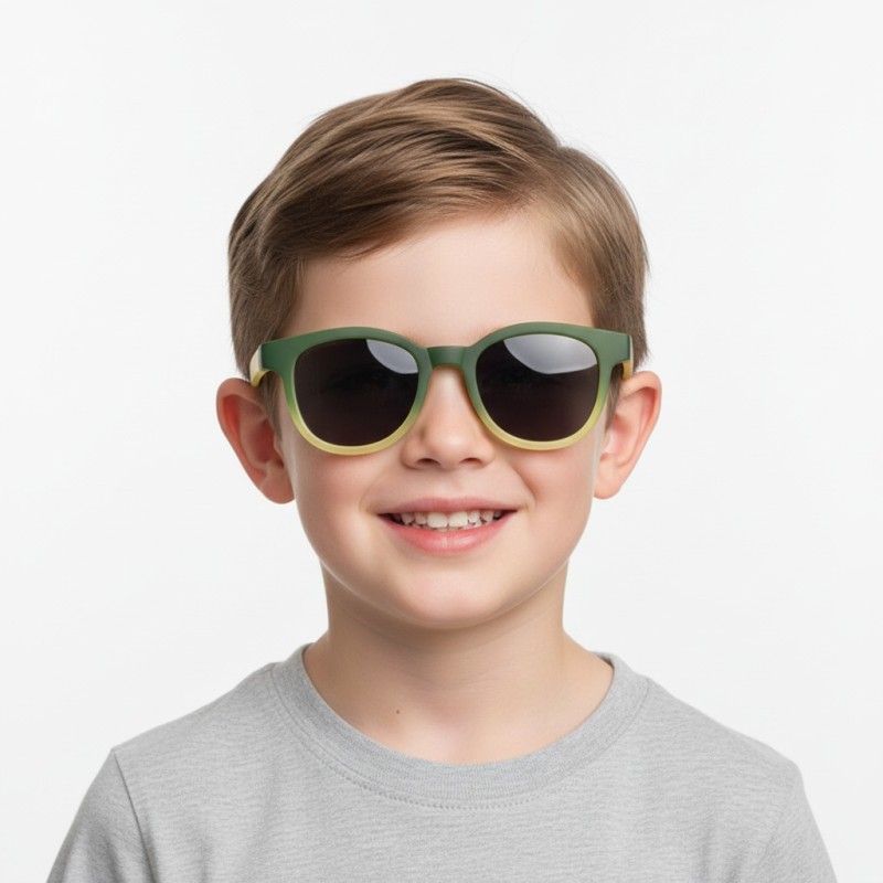 Round Green Sunglasses