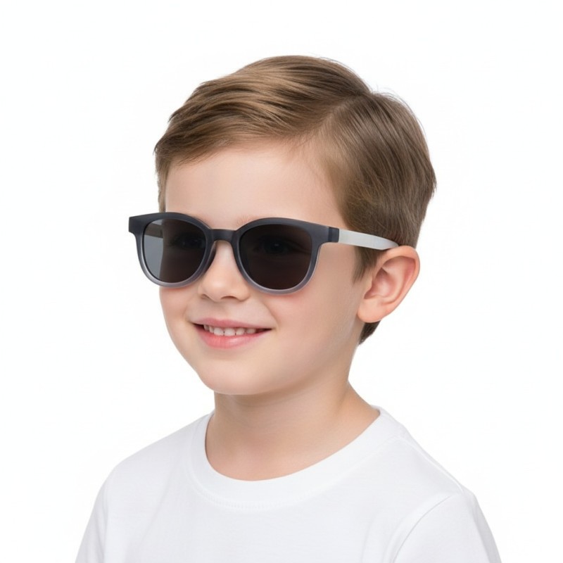 Round Gray Sunglasses