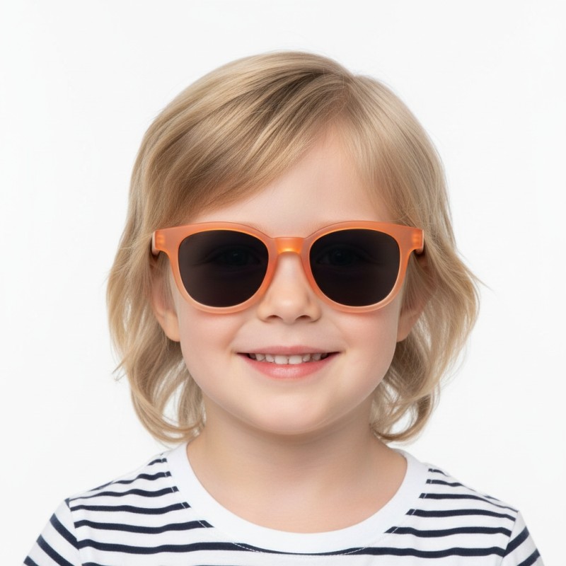 Round Orange Sunglasses