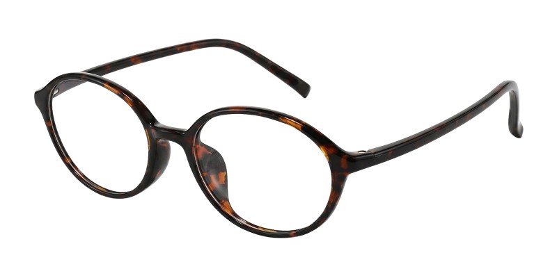 Collegiate Tortoise Oval Prescription Glasses additional view