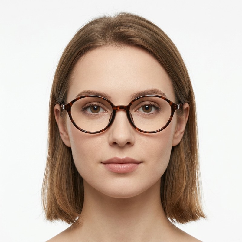 Oval Tortoise Eyeglasses