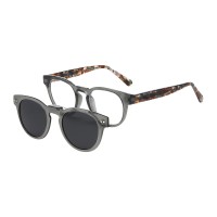 Spender - Oval Gray Eyeglasses