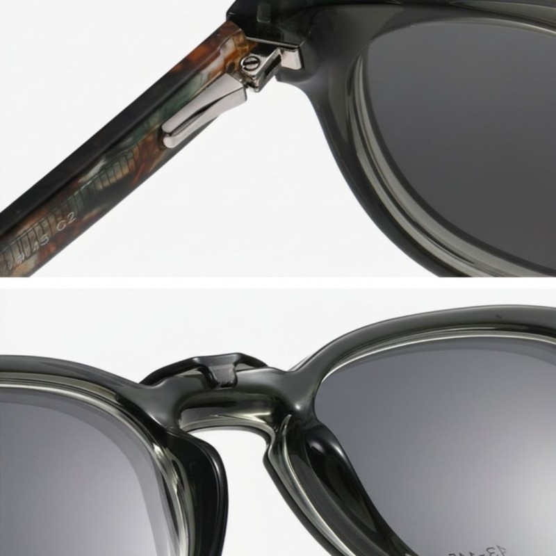 Oval Gray Eyeglasses