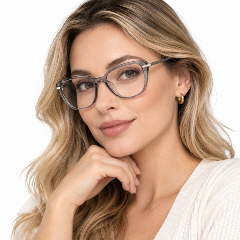 Elowen Gray Cat Eye Prescription Glasses additional view