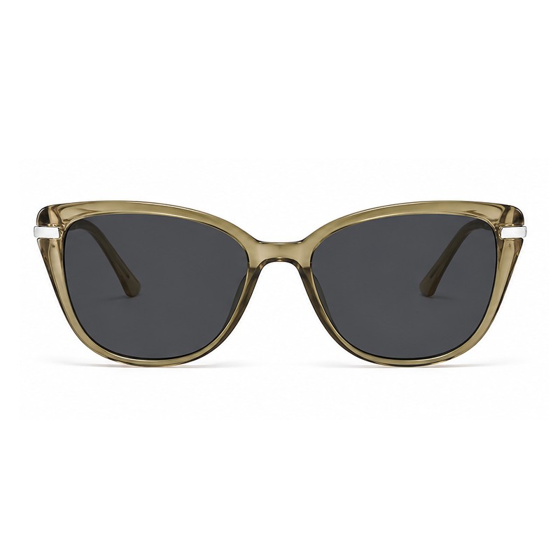 Elowen Olive Green Cat Eye Prescription Glasses additional view