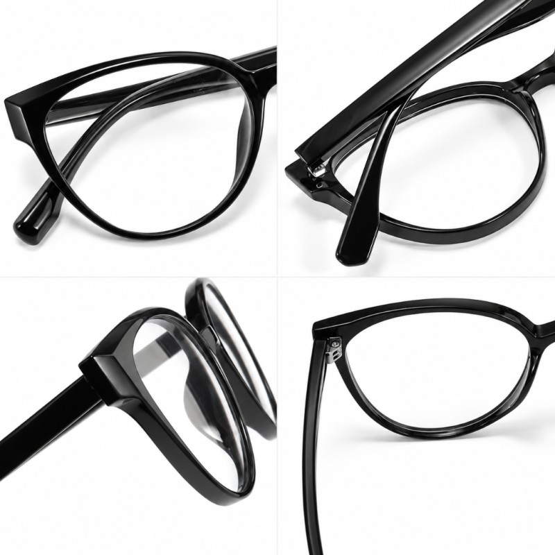 Faye Black Cat Eye Prescription Glasses additional view