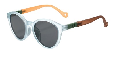 Round Blue Eyeglasses