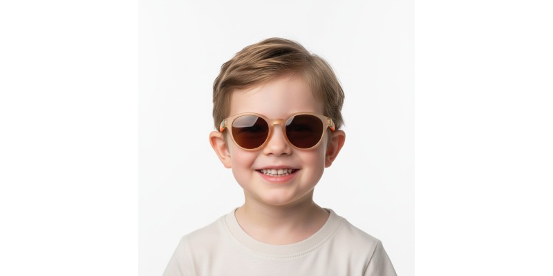Sunny Light Brown Round Sunglasses additional view