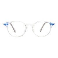 Alton - Round Blue Eyeglasses