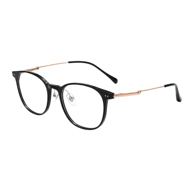 Square Black Eyeglasses