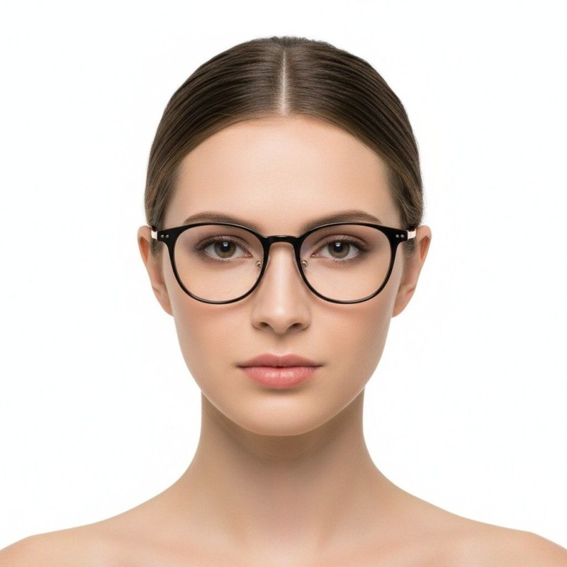 Square Black Eyeglasses