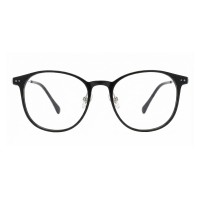 Katherine - Square Black Silver Eyeglasses