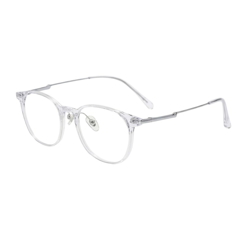 Square Silver Eyeglasses