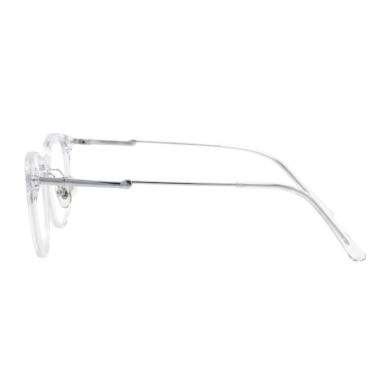Square Silver Eyeglasses