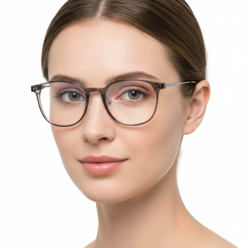 Square Green Eyeglasses