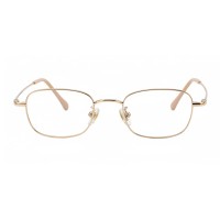 Trinity - Square Golden Eyeglasses
