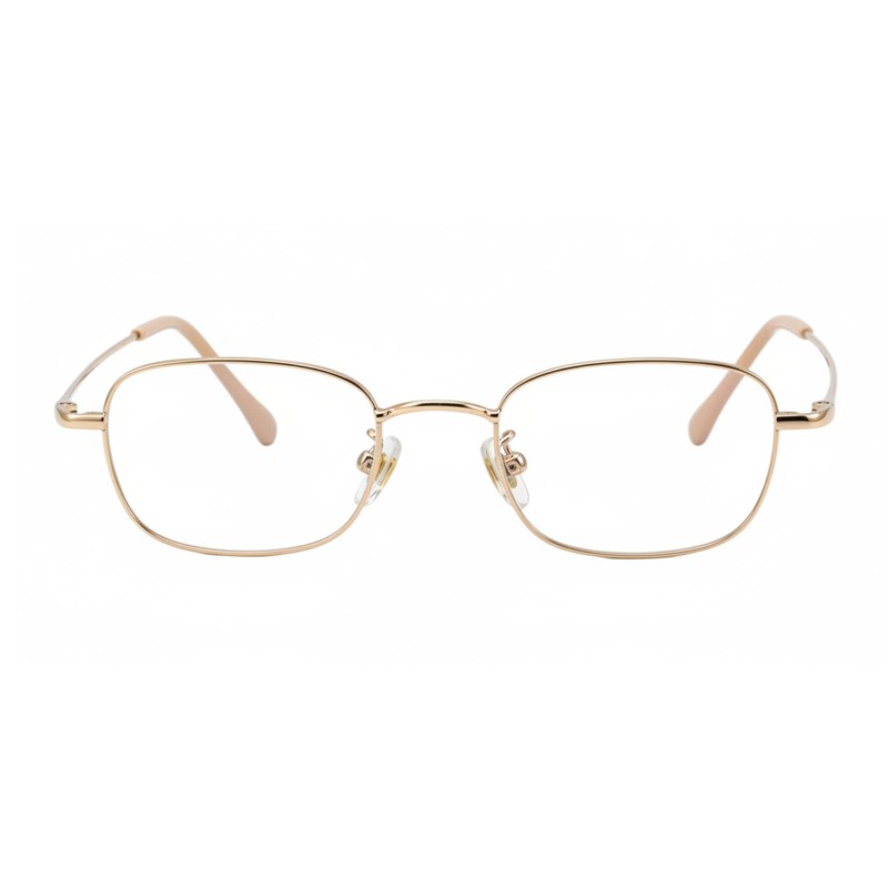 Square Golden Eyeglasses