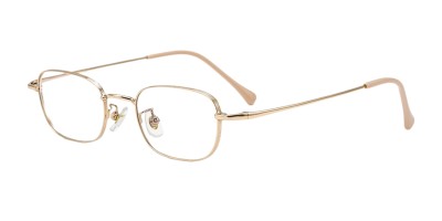 Square Golden Eyeglasses