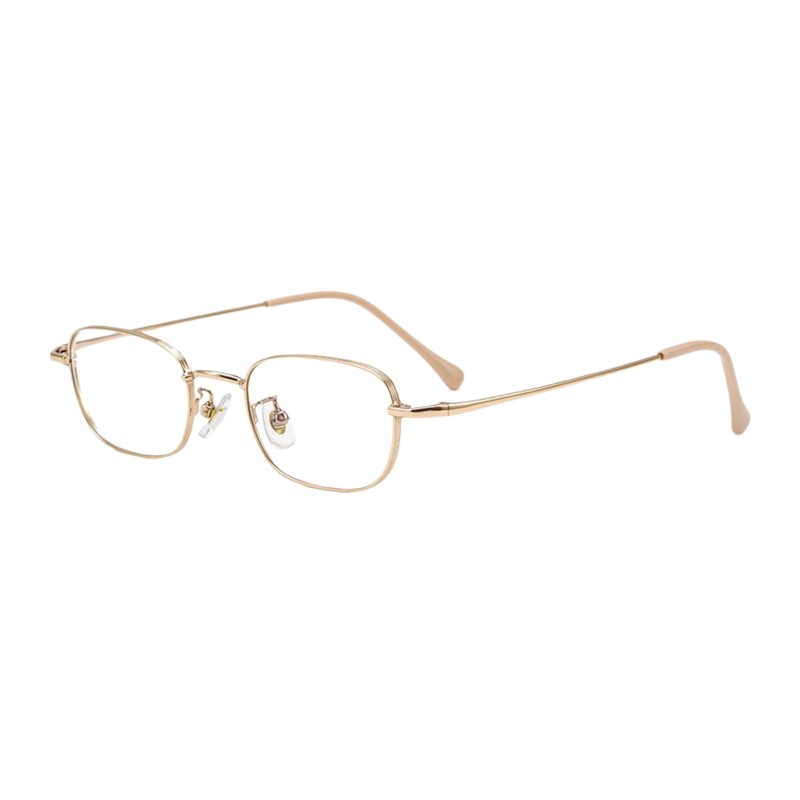 Square Golden Eyeglasses