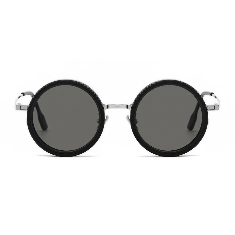 Round Silver Magnetic Clip ND9 Adjustable Sunglasses